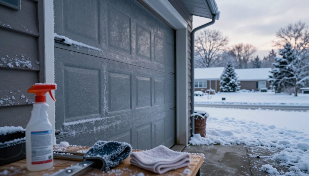 winter garage door care winter garage door care