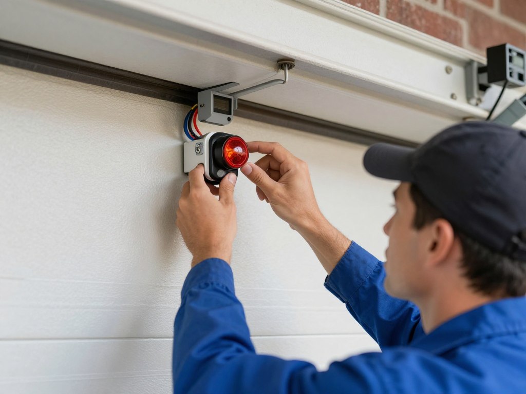 Emergency garage door sensor repair service