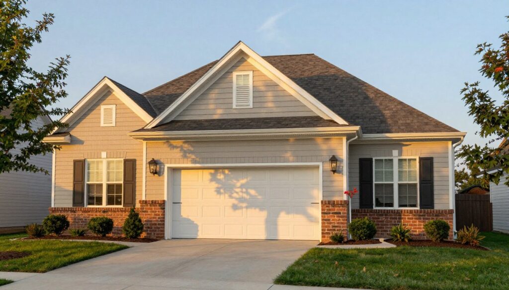 Beautiful home with new garage door installation in Independence
