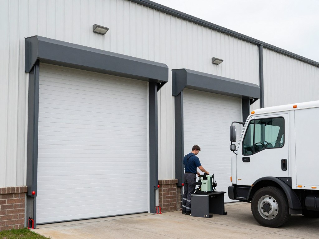 Commercial roll-up garage door repair service Independence Missouri