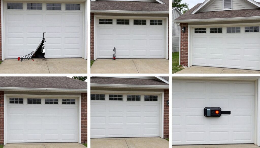 Common garage door emergency problems requiring immediate repair in Independence Missouri