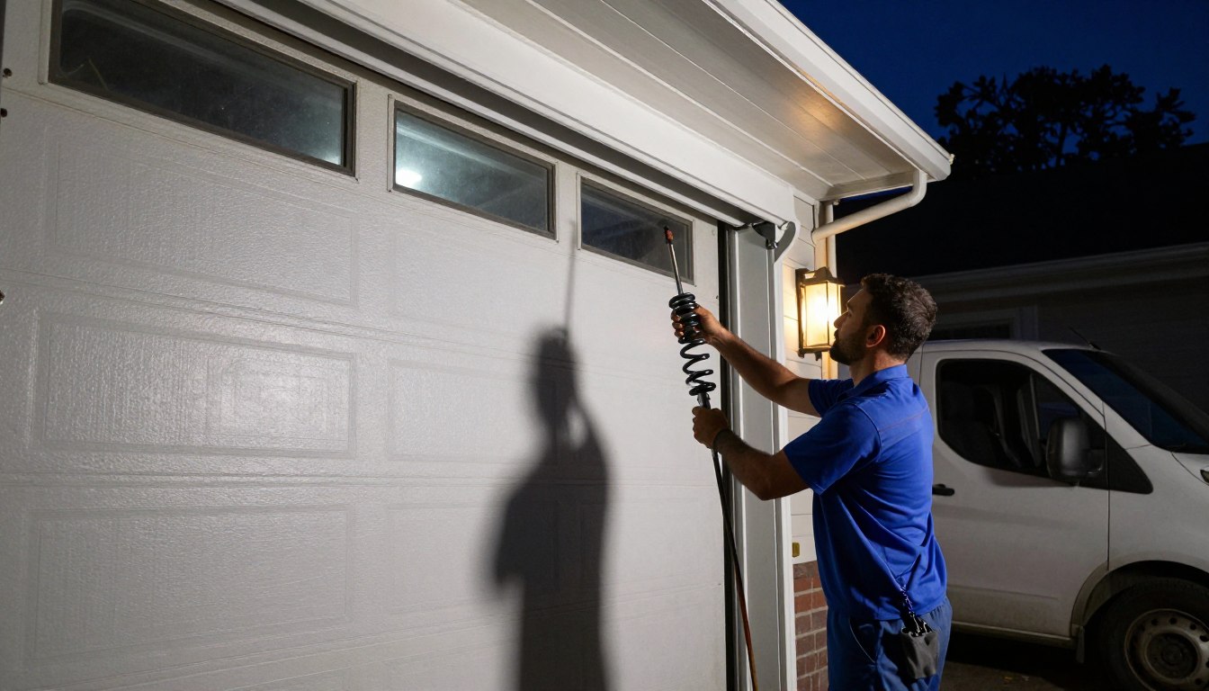 Emergency garage door repair service