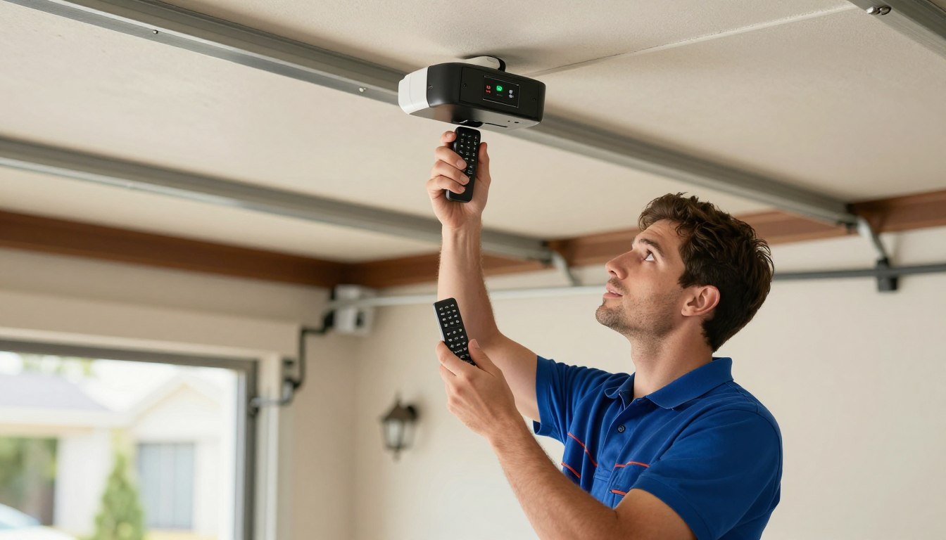 Garage door opener repair and installation service