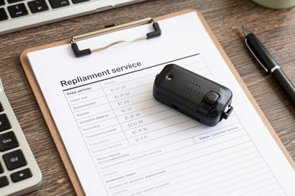 Garage door opener replacement cost estimate documentation