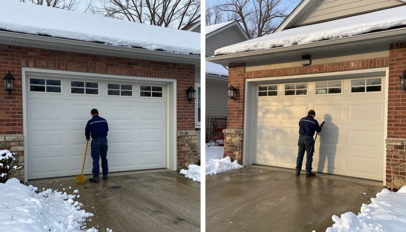 Garage door spring maintenance during different seasons