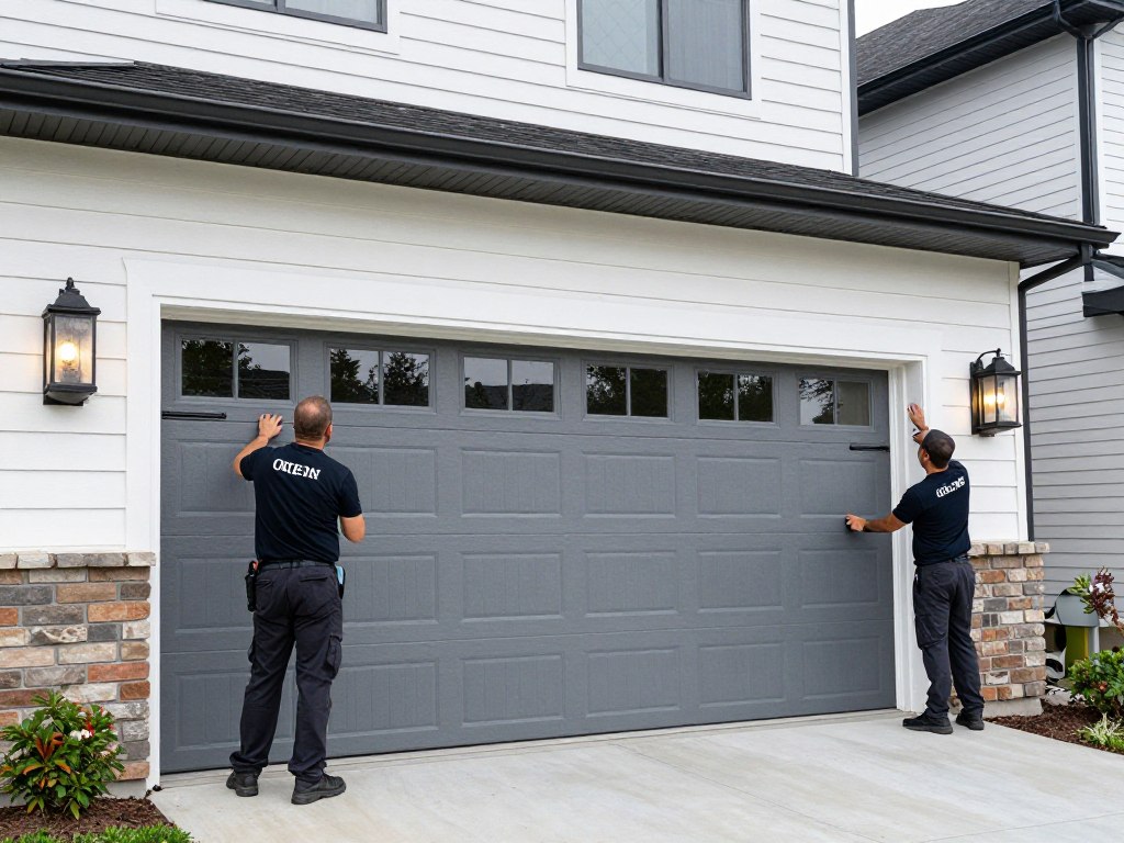 New garage door installation in Lee's Summit home