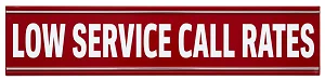 low service call rates