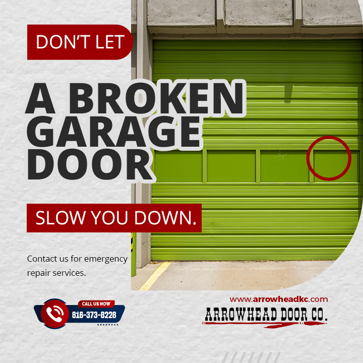Contacting Arrowhead Door Co. for emergency garage door repair pricing in Independence, MO